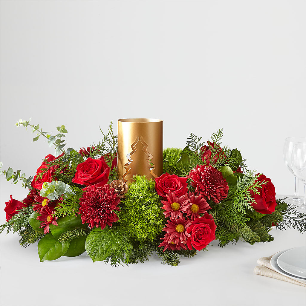 Toast the Season Centerpiece – Lovely Flowers And Gifts, Islip Terrace NY