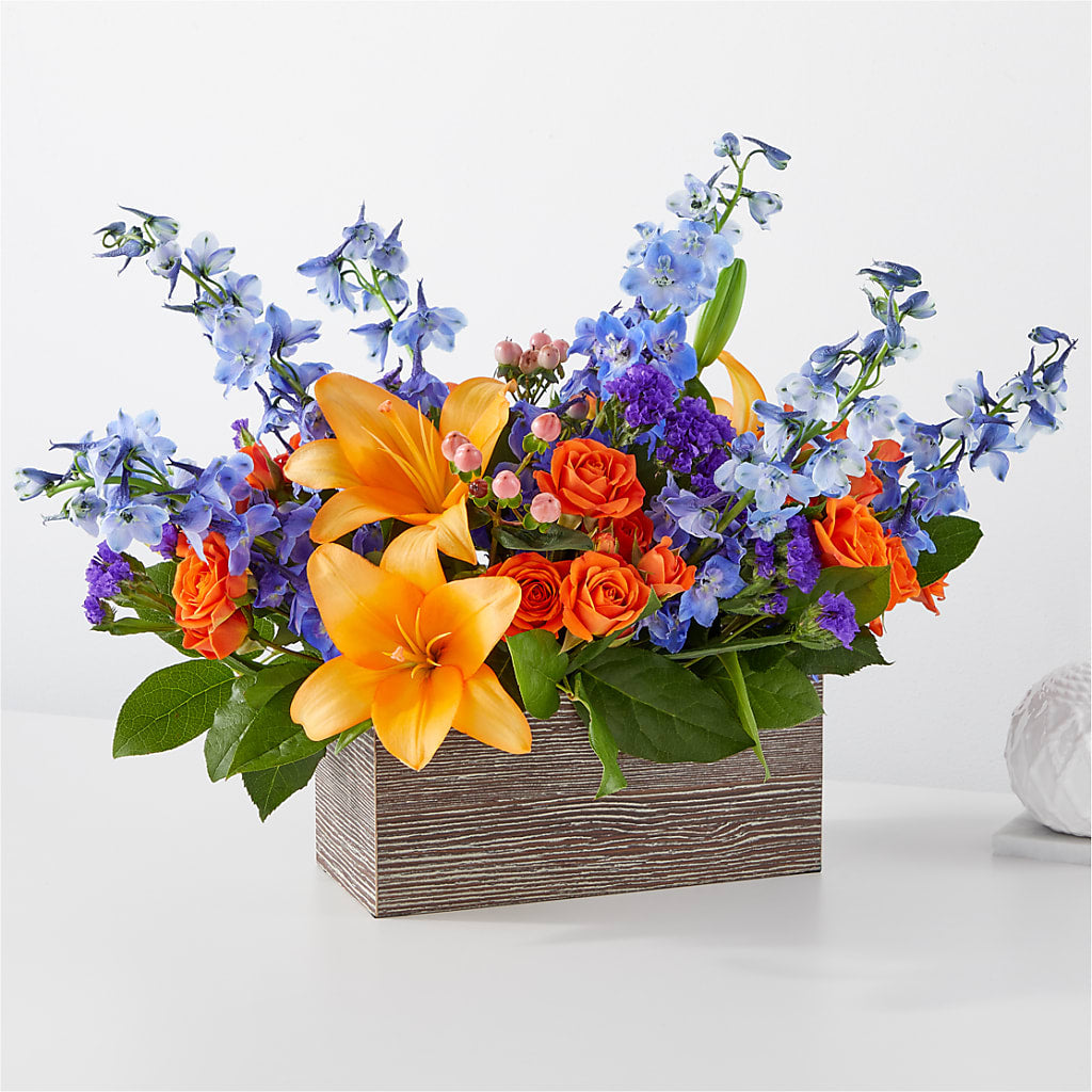 Radiant Citrus Box Bouquet – Lovely Flowers And Gifts, Islip Terrace NY