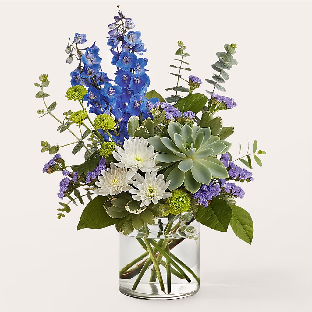 Cerulean Waves Bouquet – Lovely Flowers And Gifts, Islip Terrace NY