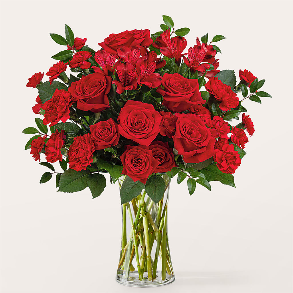 Brilliant Ruby Bouquet – Lovely Flowers And Gifts, Islip Terrace NY