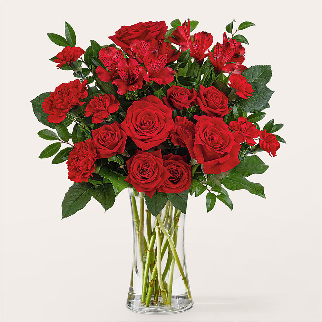 Brilliant Ruby Bouquet – Lovely Flowers And Gifts, Islip Terrace NY
