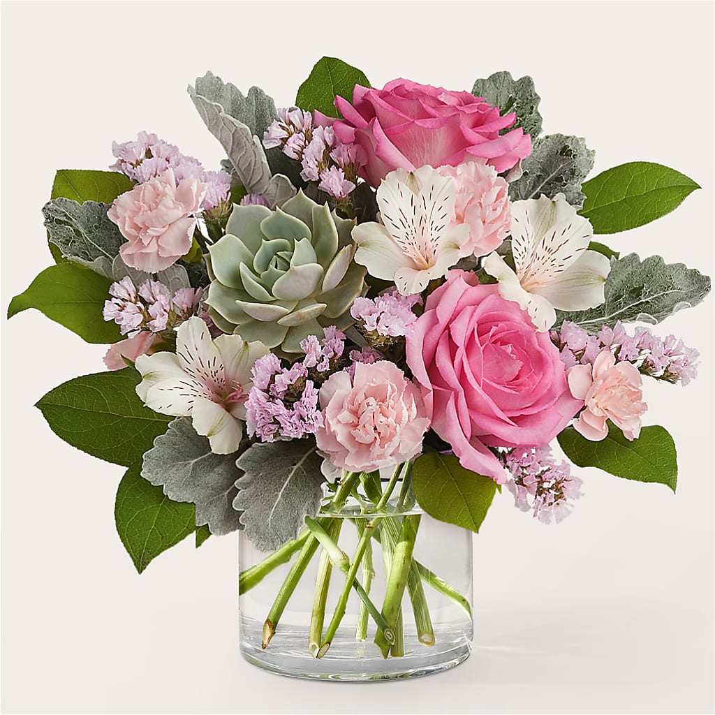 Dusty Rose Bouquet – Lovely Flowers And Gifts, Islip Terrace NY