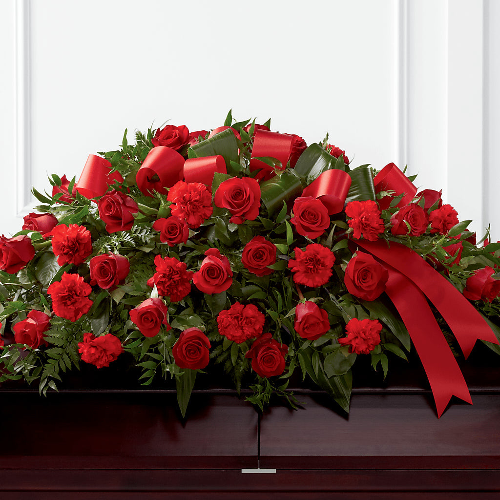 Tribute of Life Casket Spray – Lovely Flowers And Gifts, Islip Terrace NY