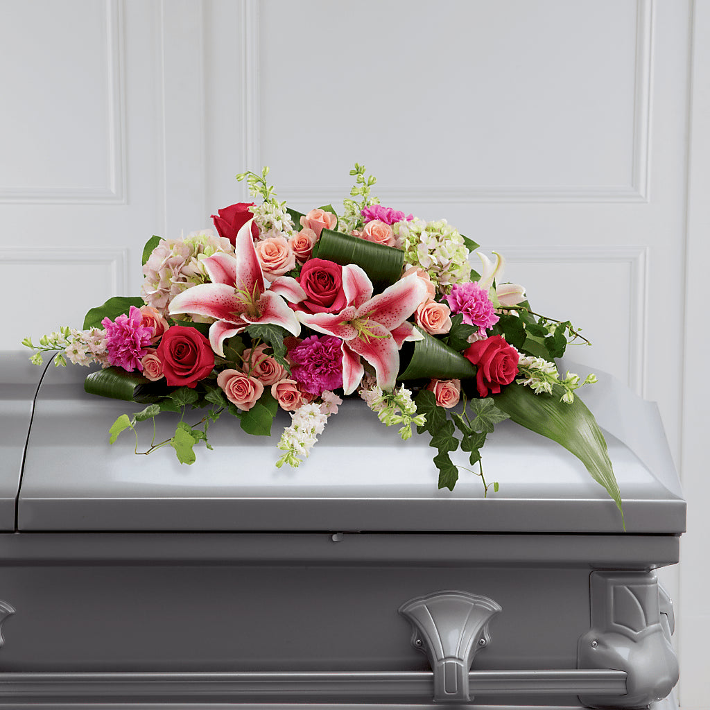 Splendid Grace Casket Spray – Lovely Flowers And Gifts, Islip Terrace NY