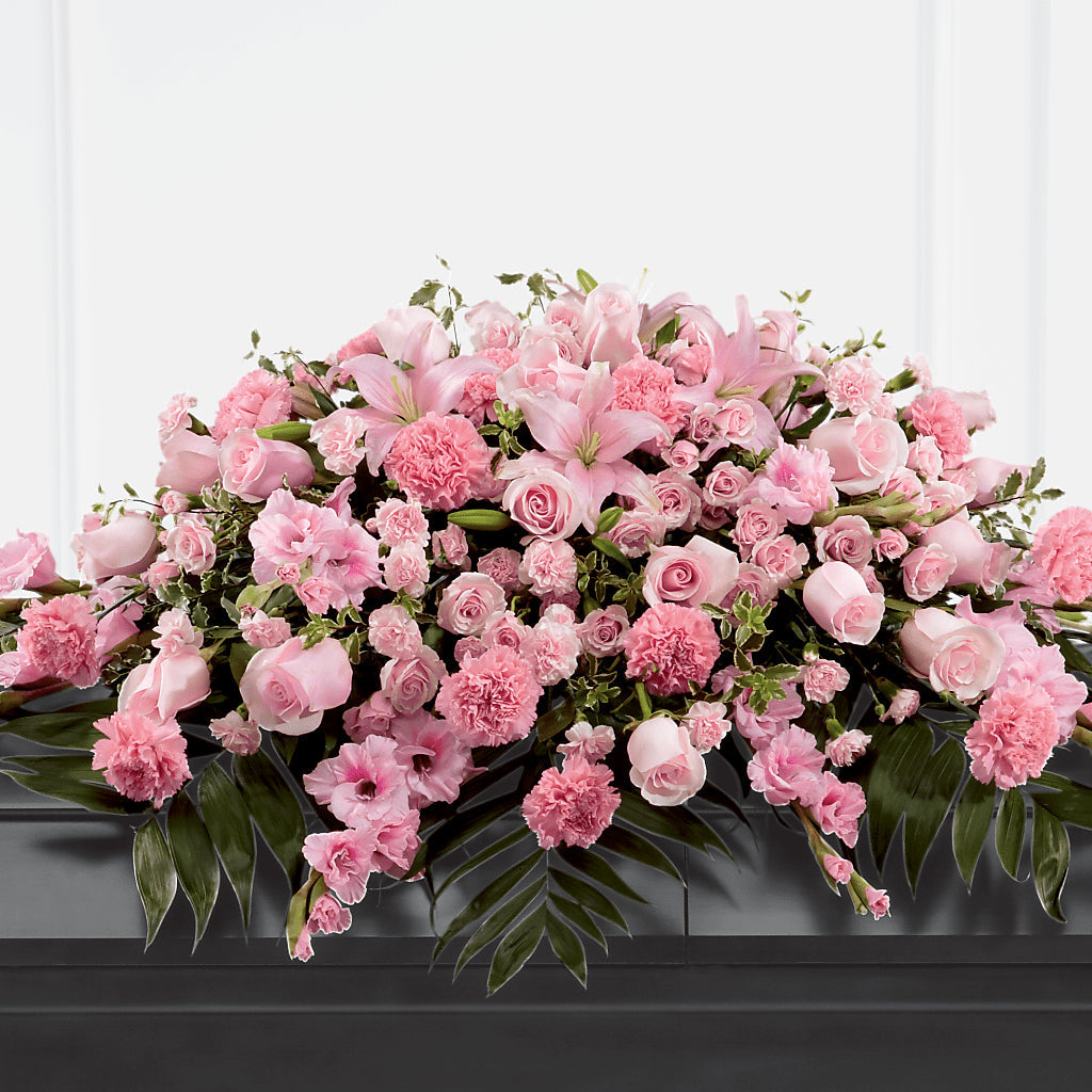 Garden of Comfort Casket Spray (Standard) – Lovely Flowers And Gifts, Islip Terrace NY