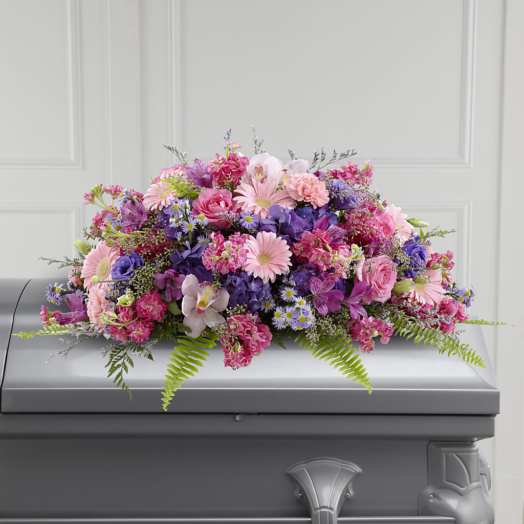 Glorious Garden Casket Spray – Lovely Flowers And Gifts, Islip Terrace NY