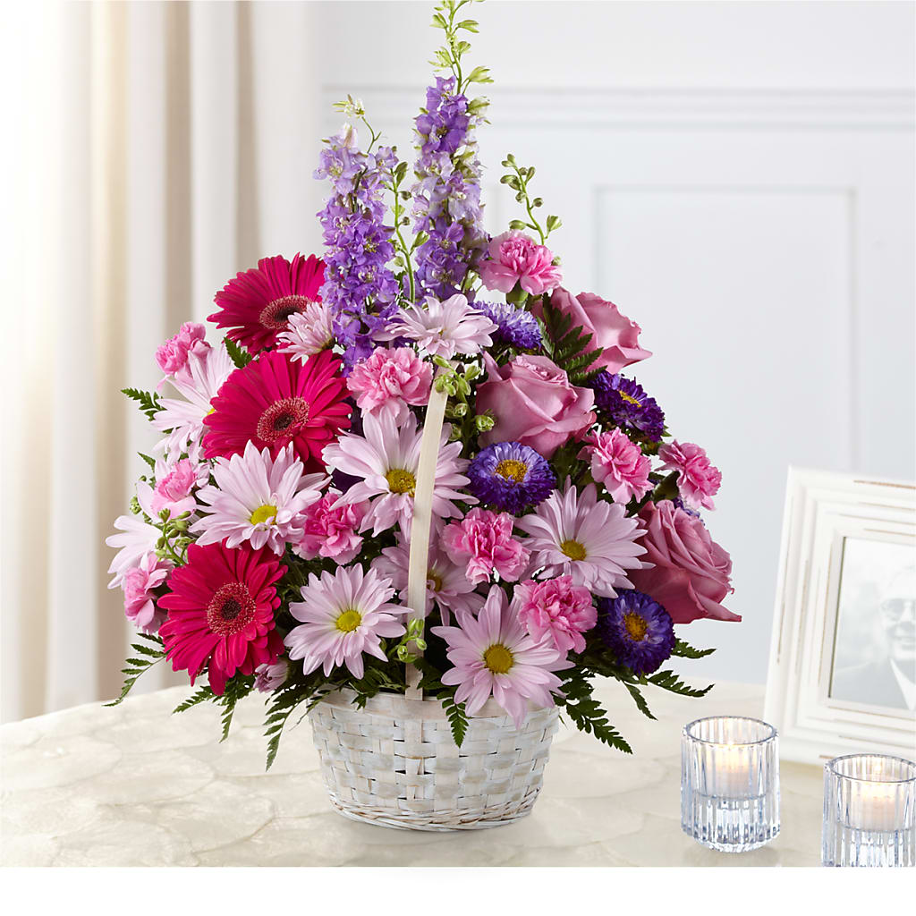 Pastel Peace Basket – Lovely Flowers And Gifts, Islip Terrace NY