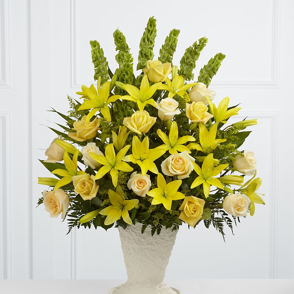 Golden Memories Arrangement – Lovely Flowers And Gifts, Islip Terrace NY