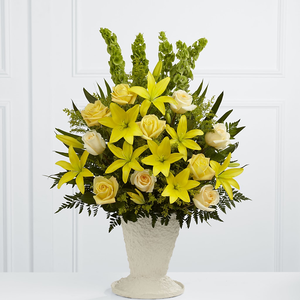 Golden Memories Arrangement – Lovely Flowers And Gifts, Islip Terrace NY