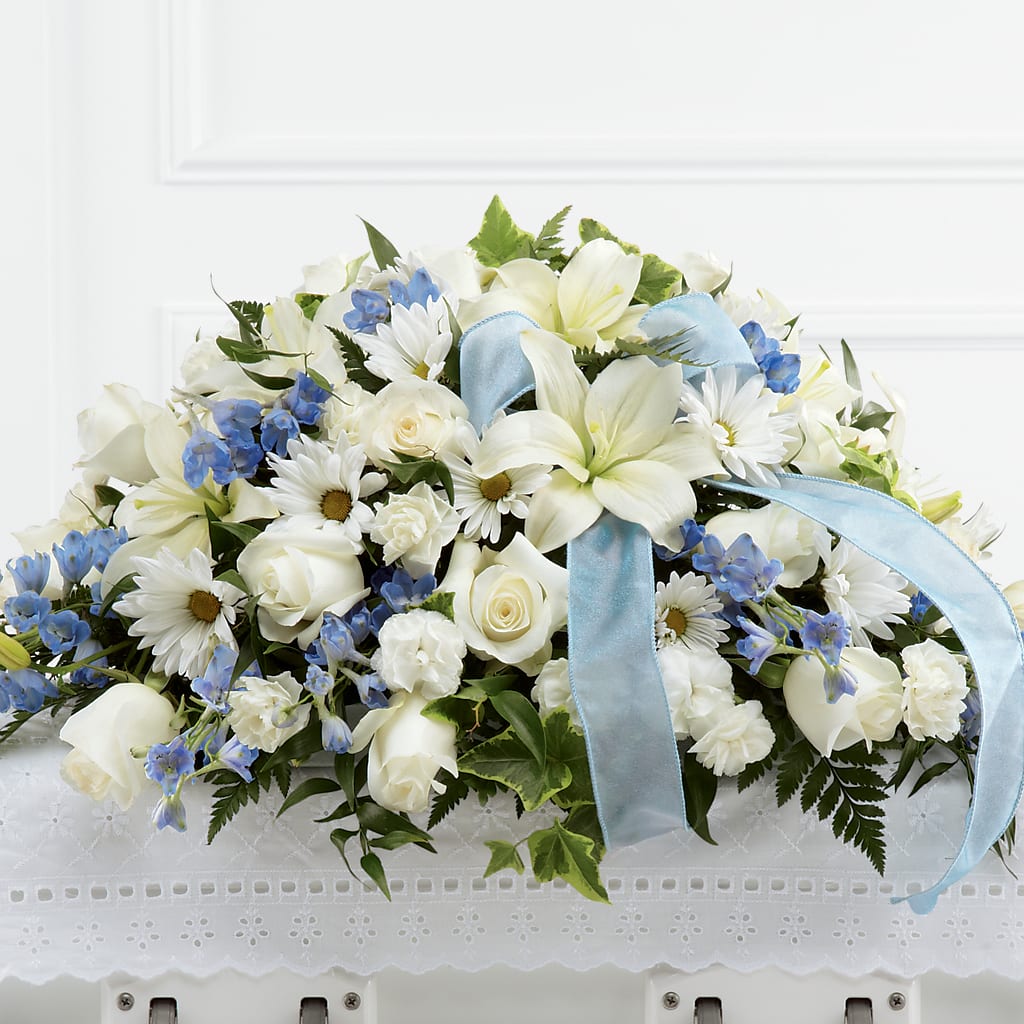 Tender Treasure Casket Spray – Lovely Flowers And Gifts, Islip Terrace NY