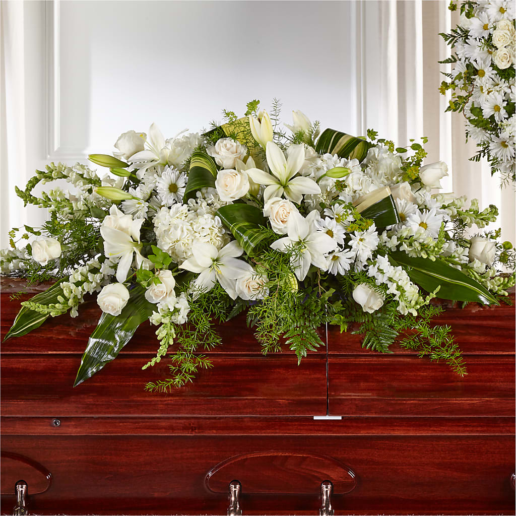 Abundance Casket Spray – Lovely Flowers And Gifts, Islip Terrace NY