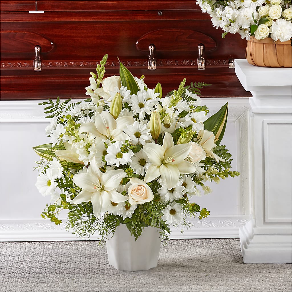 Thoughts of Tranquility Floor Basket – Lovely Flowers And Gifts, Islip Terrace NY