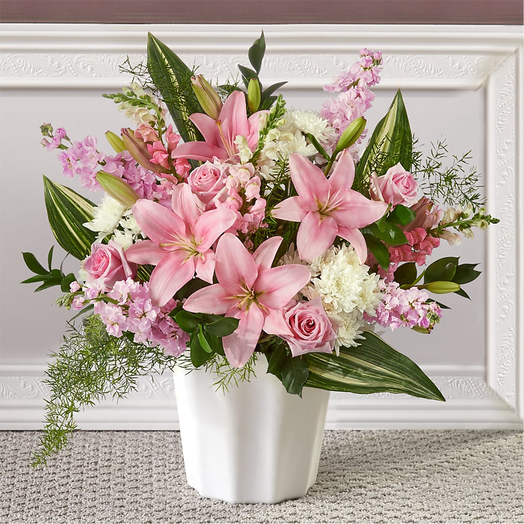 Simply Serene Floor Basket – Lovely Flowers And Gifts, Islip Terrace NY