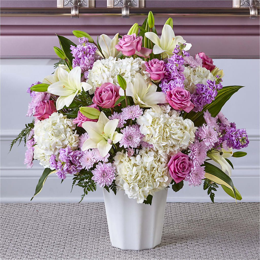 Heaven Sent Floor Basket – Lovely Flowers And Gifts, Islip Terrace NY