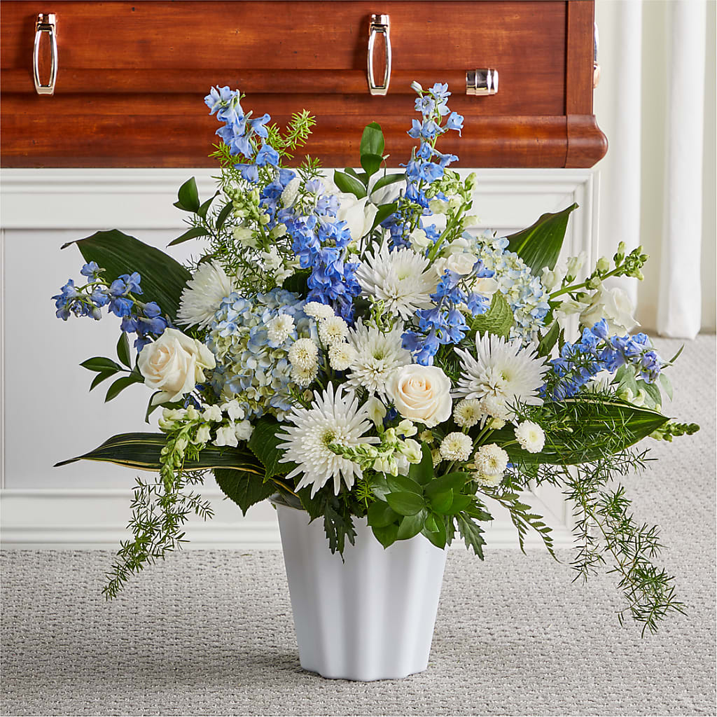 Everlasting Memories Floor Basket – Lovely Flowers And Gifts, Islip Terrace NY