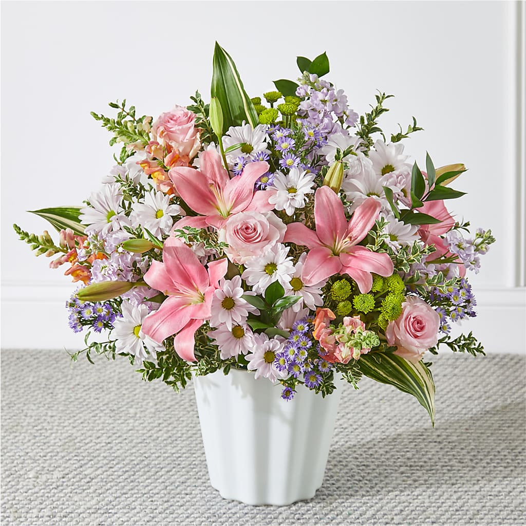 Abundant Compassion Floor Basket – Lovely Flowers And Gifts, Islip Terrace NY