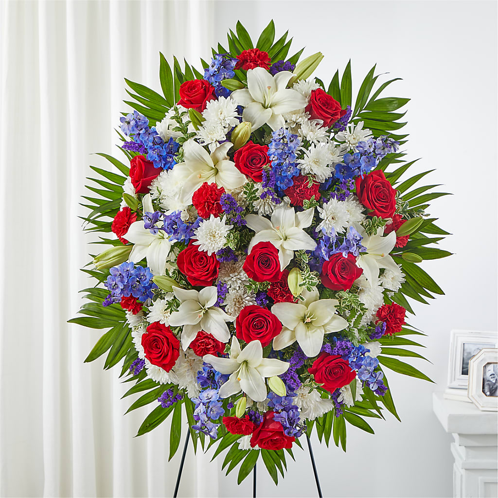 Cherished Service Standing Spray – Lovely Flowers And Gifts, Islip Terrace NY