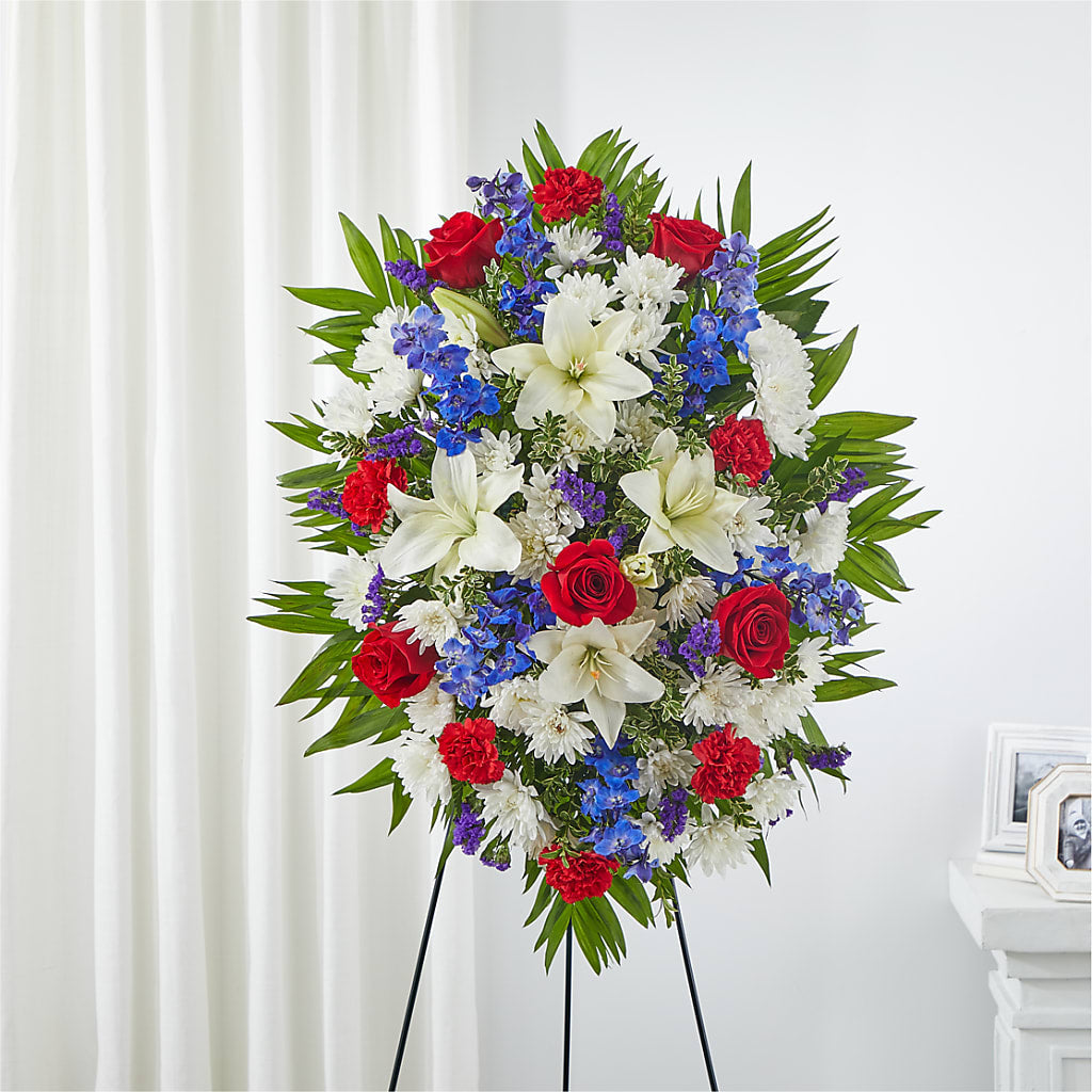 Cherished Service Standing Spray – Lovely Flowers And Gifts, Islip Terrace NY