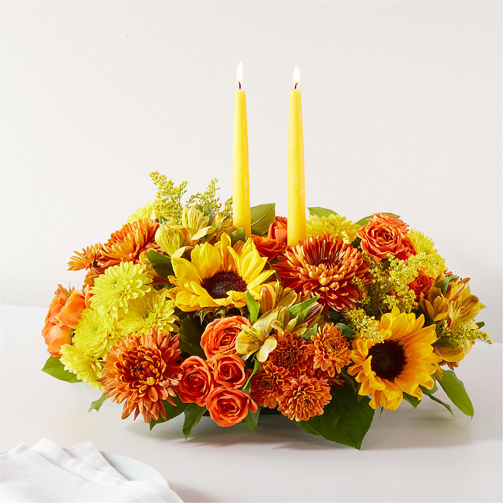 Autumn Harmony Centerpiece – Lovely Flowers And Gifts, Islip Terrace NY