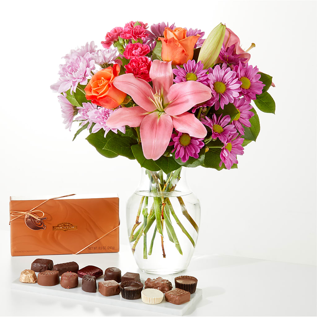 One and Only Bouquet and Chocolate Bundle – Lovely Flowers And Gifts, Islip Terrace NY