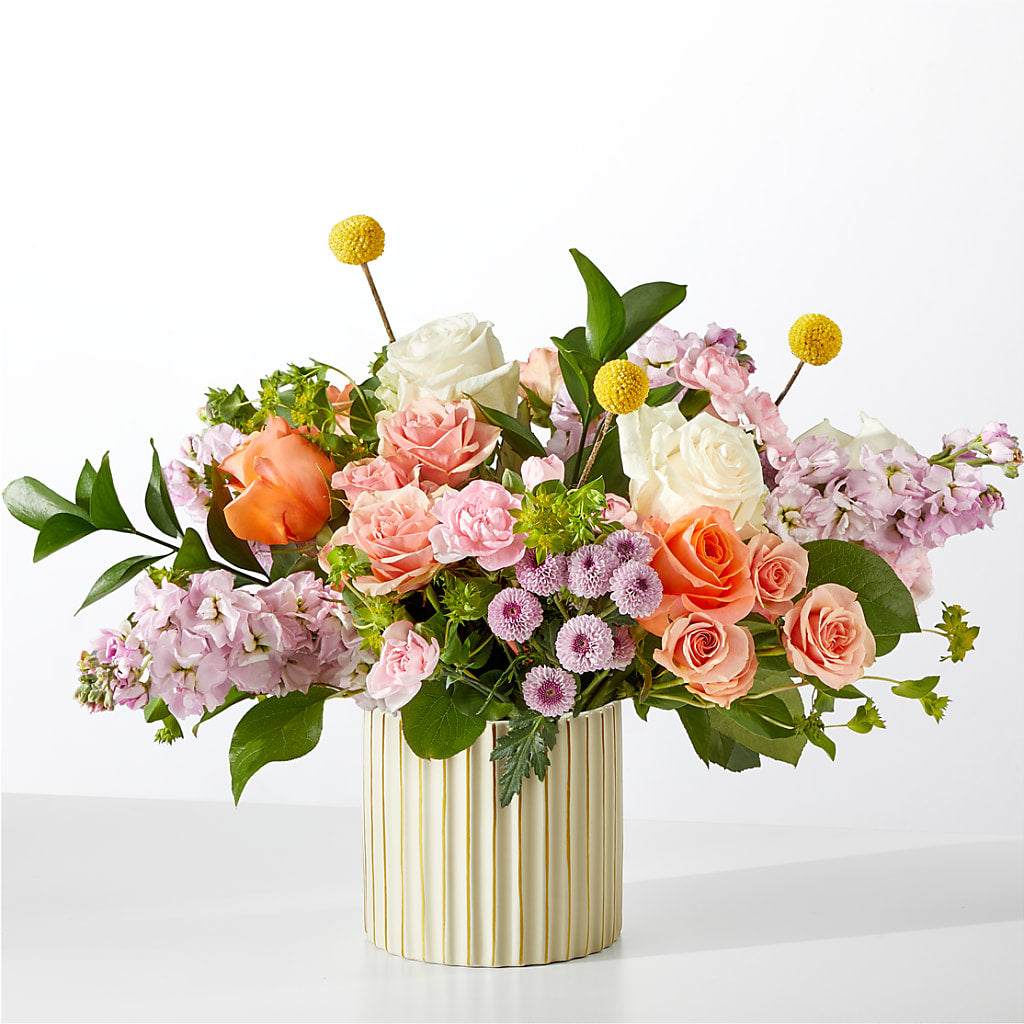 French Market Bouquet with Ivory Vase – Lovely Flowers And Gifts, Islip Terrace NY