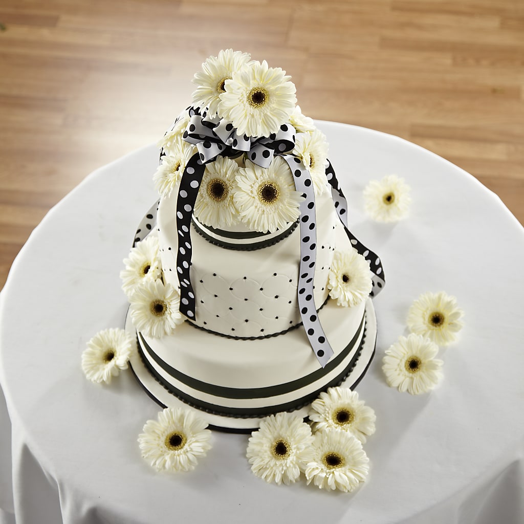 Simple Sophistication Cake Décor – Lovely Flowers And Gifts, Islip Terrace NY
