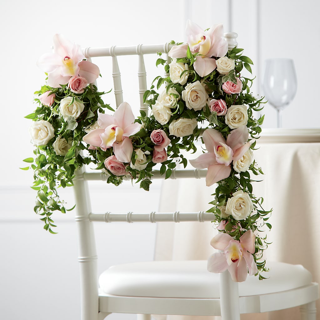 Orchid Rose Chair Décor – Lovely Flowers And Gifts, Islip Terrace NY