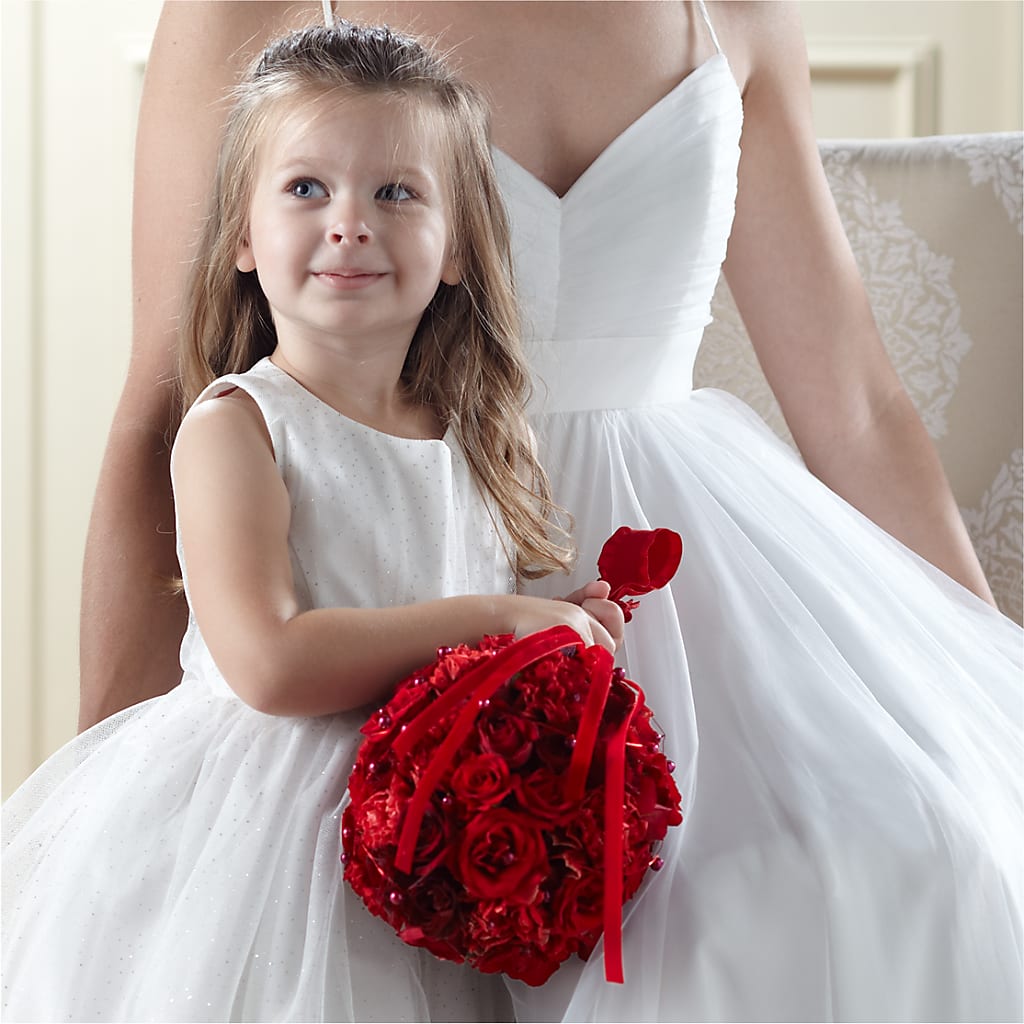 Pure at Heart Flower Girl Arrangement – Lovely Flowers And Gifts, Islip Terrace NY
