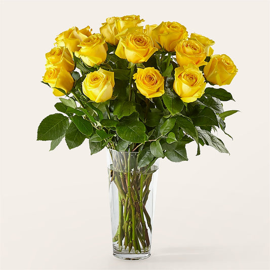 Long Stem Yellow Rose Bouquet –  Lovely Flowers And Gifts, Islip Terrace NY