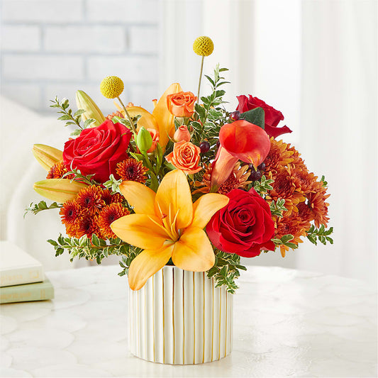 Scarlet Skies Bouquet –  Lovely Flowers And Gifts, Islip Terrace NY