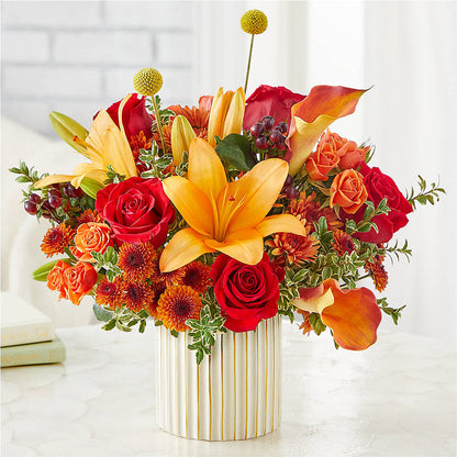 Scarlet Skies Bouquet –  Lovely Flowers And Gifts, Islip Terrace NY