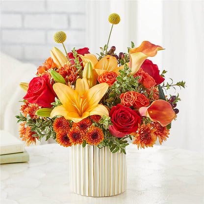 Scarlet Skies Bouquet –  Lovely Flowers And Gifts, Islip Terrace NY