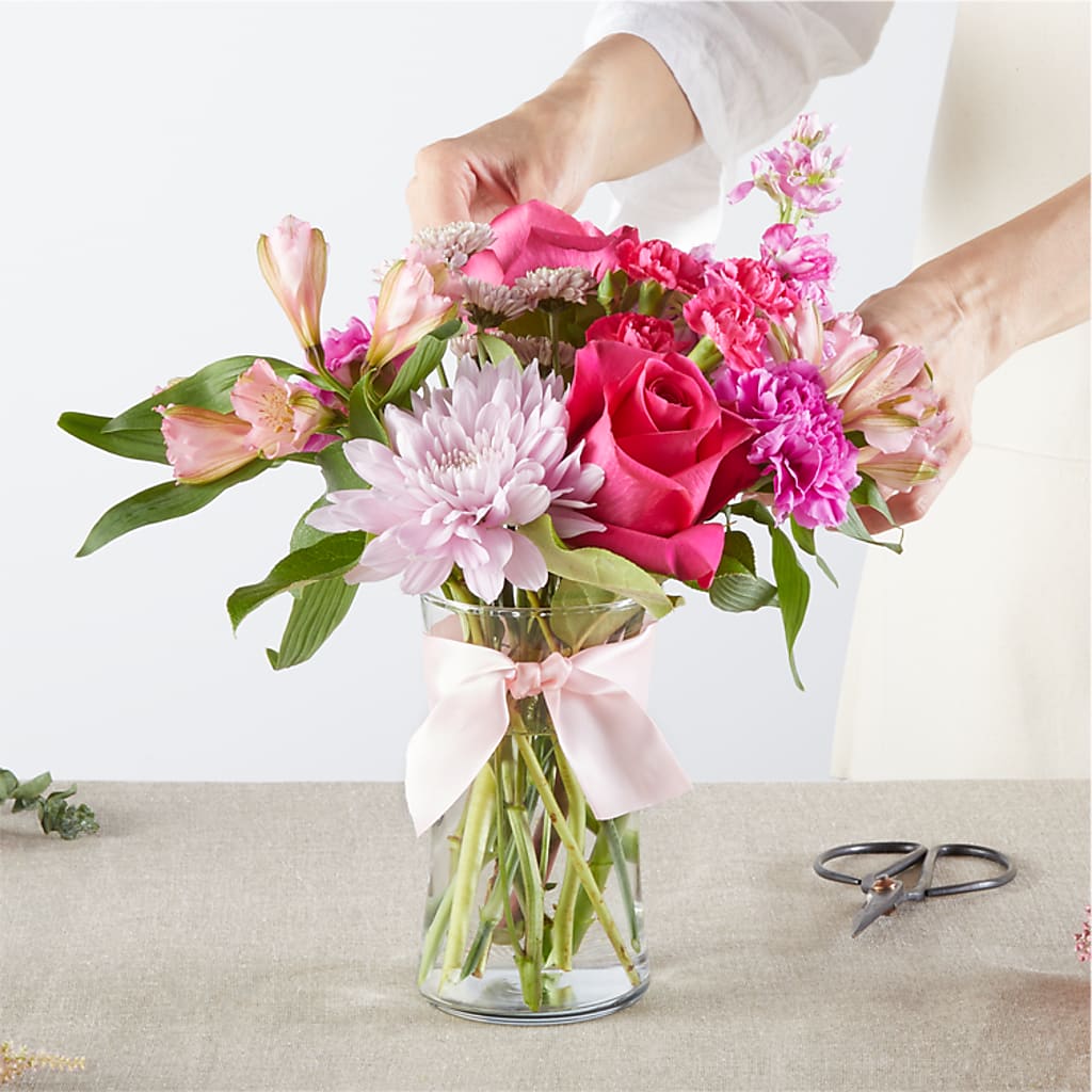 Pink Ribbon - A Florist Original –  Lovely Flowers And Gifts, Islip Terrace NY