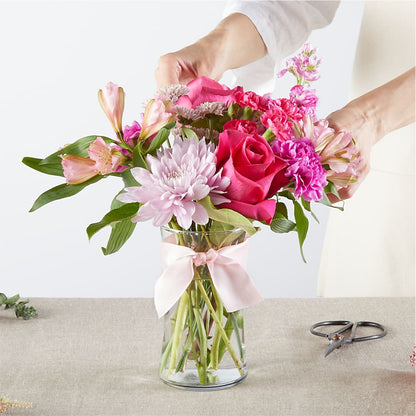 Pink Ribbon - A Florist Original –  Lovely Flowers And Gifts, Islip Terrace NY