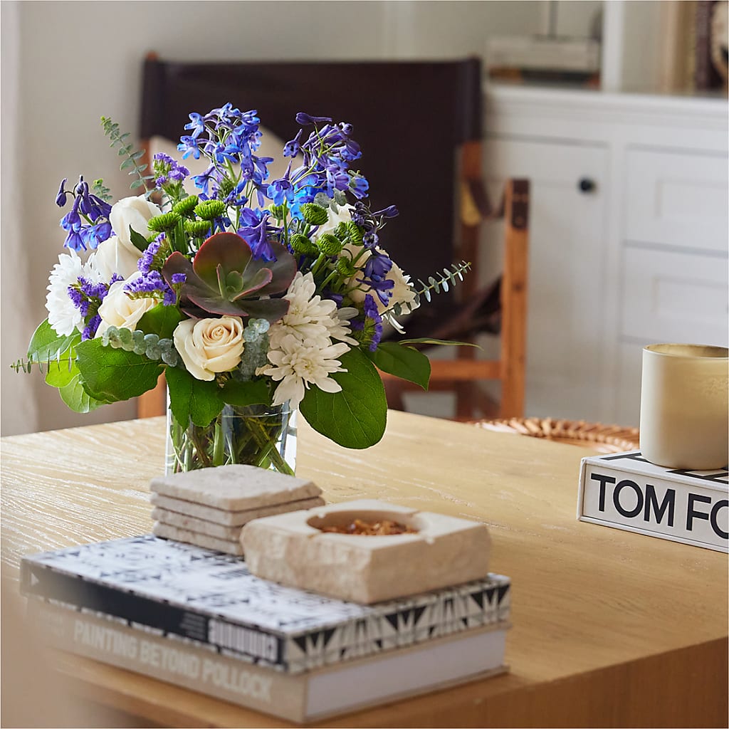 Cerulean Waves Bouquet –  Lovely Flowers And Gifts, Islip Terrace NY