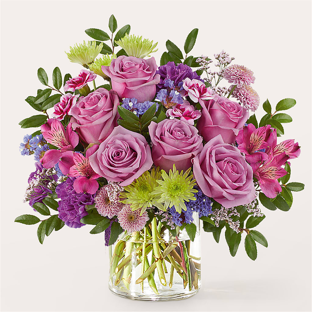 Glass Half Full Bouquet –  Lovely Flowers And Gifts, Islip Terrace NY