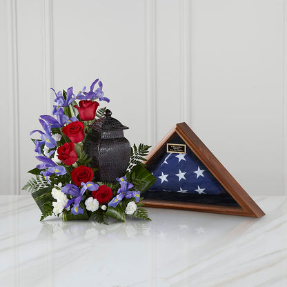 Patriotic Tribute Arrangement –  Lovely Flowers And Gifts, Islip Terrace NY