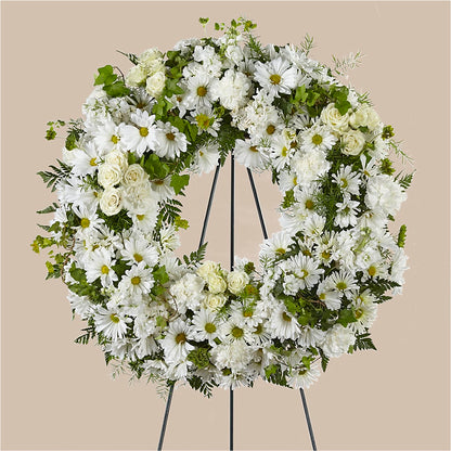Faithful Wishes Wreath –  Lovely Flowers And Gifts, Islip Terrace NY