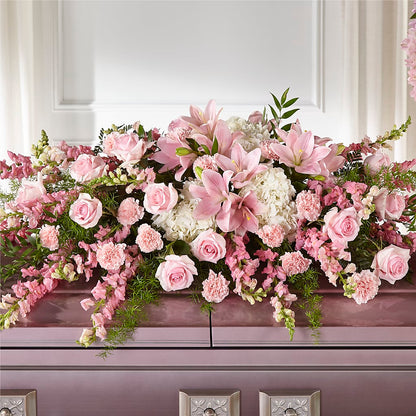 Life & Remembrance Casket Spray –  Lovely Flowers And Gifts, Islip Terrace NY