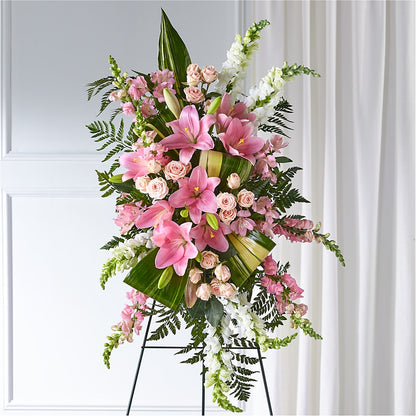 Elegant Embrace Standing Spray –  Lovely Flowers And Gifts, Islip Terrace NY