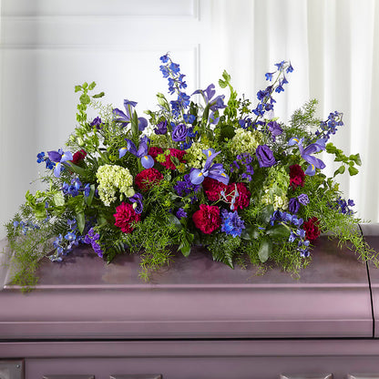 Always Treasured Casket Spray –  Lovely Flowers And Gifts, Islip Terrace NY