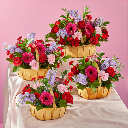 Pink Picnic Basket –  Lovely Flowers And Gifts, Islip Terrace NY