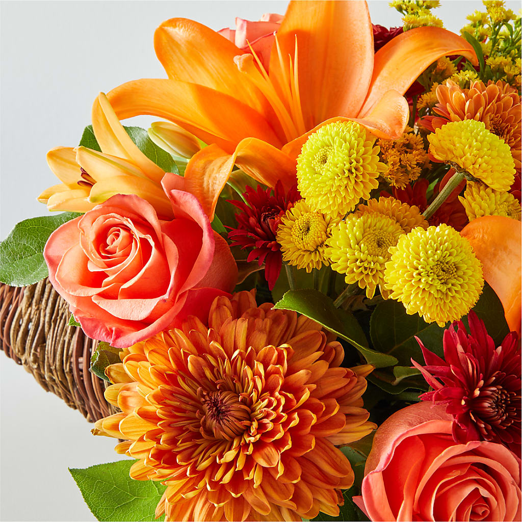 Bouquet of Blessings Cornucopia –  Lovely Flowers And Gifts, Islip Terrace NY