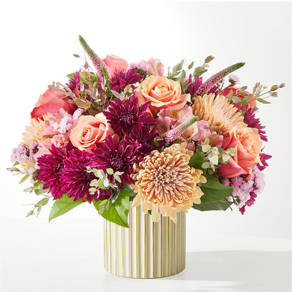 Berry Cobbler Bouquet with Ivory Vase –  Lovely Flowers And Gifts, Islip Terrace NY