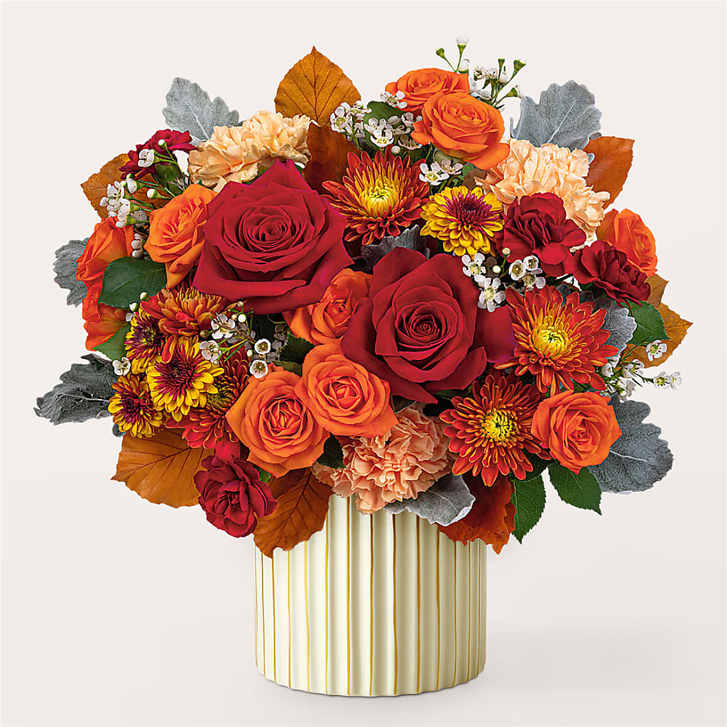 Merlot Bouquet with Ivory Vase –  Lovely Flowers And Gifts, Islip Terrace NY