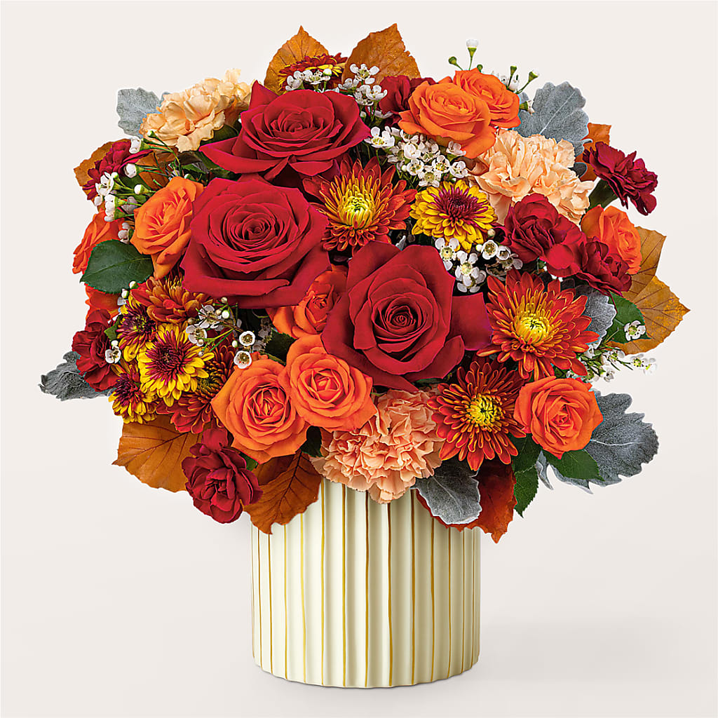 Merlot Bouquet with Ivory Vase –  Lovely Flowers And Gifts, Islip Terrace NY