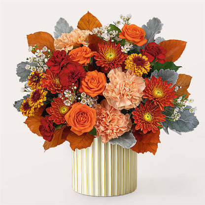 Merlot Bouquet with Ivory Vase –  Lovely Flowers And Gifts, Islip Terrace NY