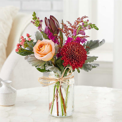 Moody Hues Bouquet –  Lovely Flowers And Gifts, Islip Terrace NY
