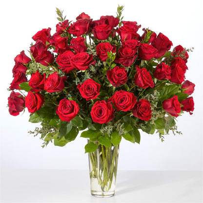 Forever Yours Fifty Stem Red Rose Bouquet –  Lovely Flowers And Gifts, Islip Terrace NY