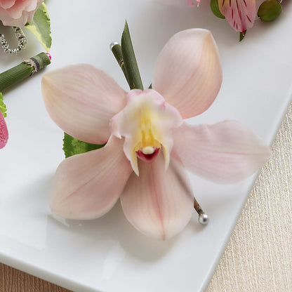 Pink Cymbidium Boutonniere –  Lovely Flowers And Gifts, Islip Terrace NY